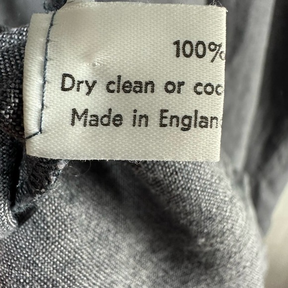 Eskandar Lagenlook Tent Linen Midi Dress Size 1 Blue - Picture 4 of 6